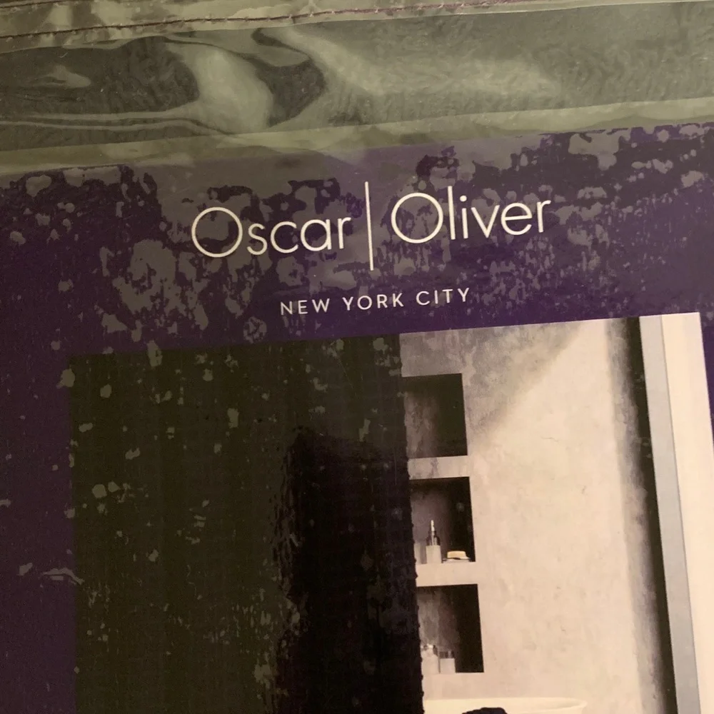 Oscar Oliver navy Shower Curtain